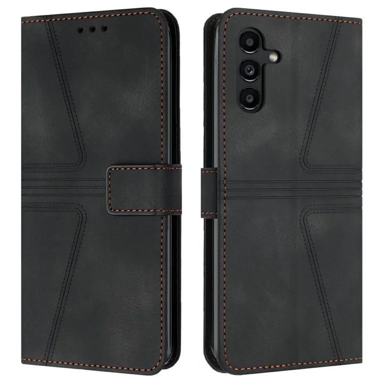For Samsung Galaxy A16 5G Case Triangle Imprinted Anti-Scratch Phone Wallet Cover