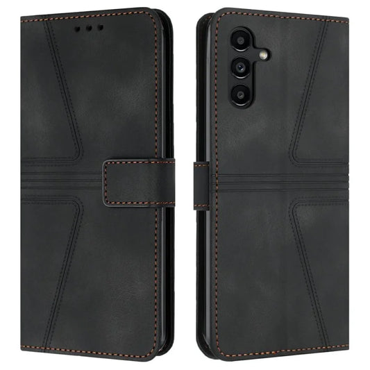 For Samsung Galaxy A16 5G Case Triangle Imprinted Anti-Scratch Phone Wallet Cover