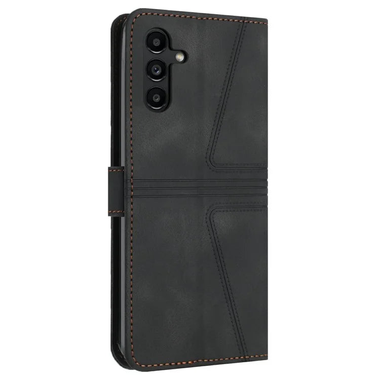 For Samsung Galaxy A16 5G Case Triangle Imprinted Anti-Scratch Phone Wallet Cover