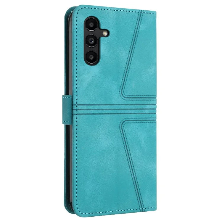 For Samsung Galaxy A16 5G Case Triangle Imprinted Anti-Scratch Phone Wallet Cover