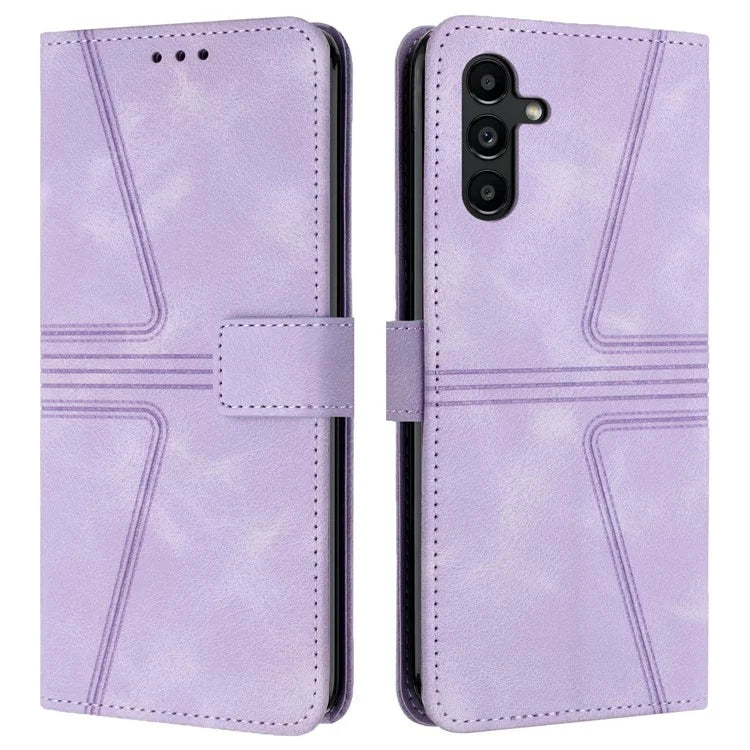 For Samsung Galaxy A16 5G Case Triangle Imprinted Anti-Scratch Phone Wallet Cover