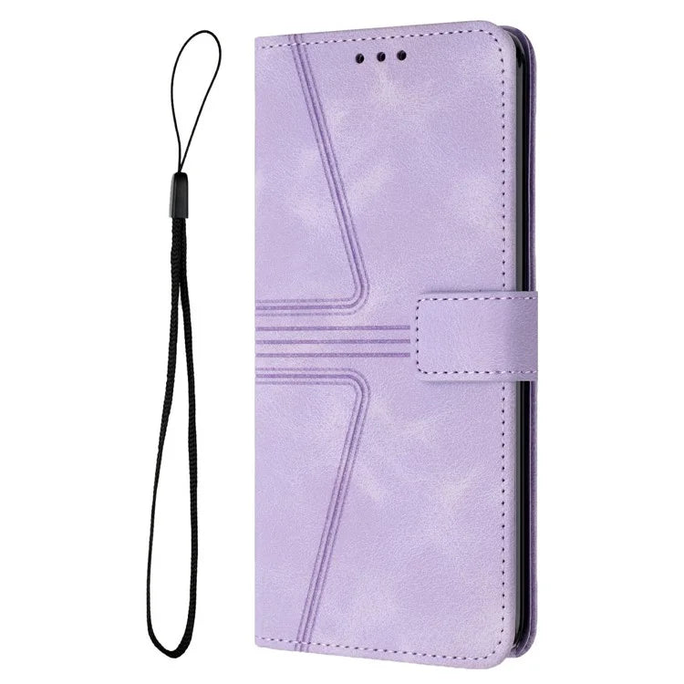 For Samsung Galaxy A16 5G Case Triangle Imprinted Anti-Scratch Phone Wallet Cover
