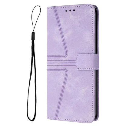 For Samsung Galaxy A16 5G Case Triangle Imprinted Anti-Scratch Phone Wallet Cover