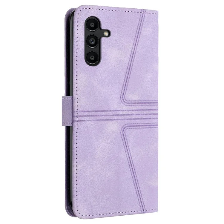For Samsung Galaxy A16 5G Case Triangle Imprinted Anti-Scratch Phone Wallet Cover