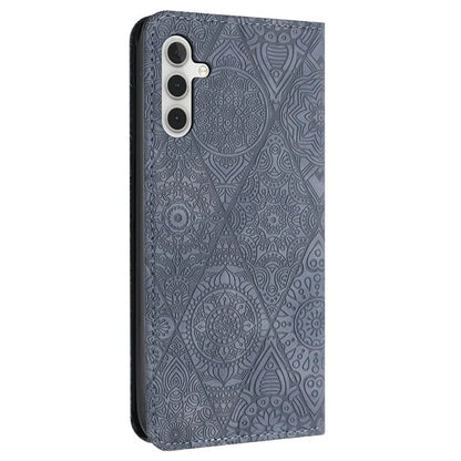 For Samsung Galaxy A16 5G Case Imprinted Flower Wallet Stand Leather Phone Cover