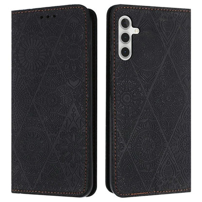 For Samsung Galaxy A16 5G Case Imprinted Flower Wallet Stand Leather Phone Cover