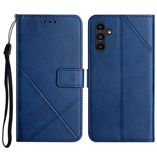For Samsung Galaxy A16 5G Leather Case Line Pattern Wallet Phone Cover