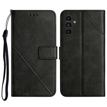 For Samsung Galaxy A16 5G Leather Case Line Pattern Wallet Phone Cover