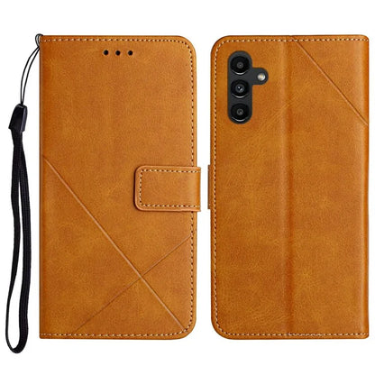 For Samsung Galaxy A16 5G Leather Case Line Pattern Wallet Phone Cover