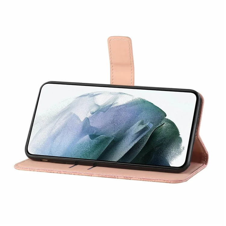 For Samsung Galaxy A16 5G Leather Case Ethnic Style Phone Wallet Cover with Strap