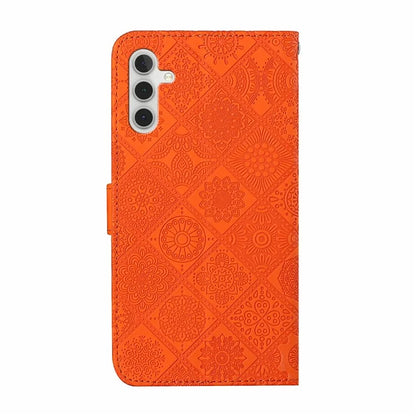 For Samsung Galaxy A16 5G Leather Case Ethnic Style Phone Wallet Cover with Strap