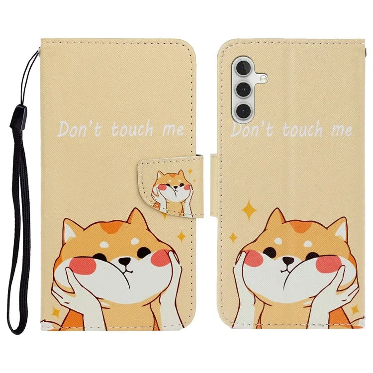 For Samsung Galaxy A16 5G Case Pattern Printing Protective Leather Folio Phone Cover