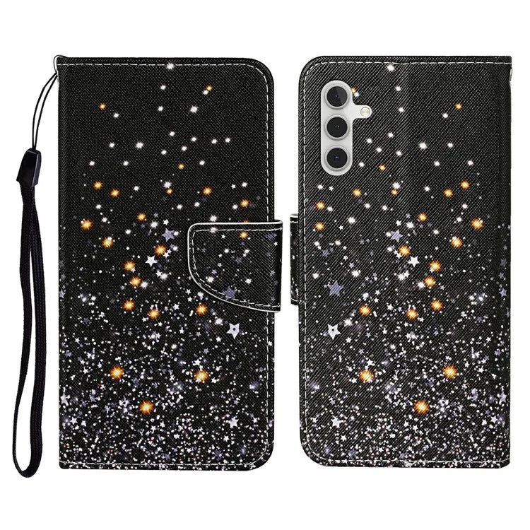 For Samsung Galaxy A16 5G Case Pattern Printing Protective Leather Folio Phone Cover