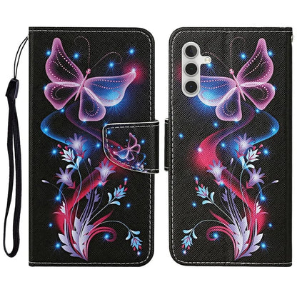 For Samsung Galaxy A16 5G Case Pattern Printing Protective Leather Folio Phone Cover