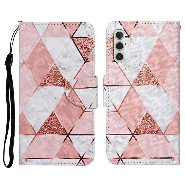 For Samsung Galaxy A16 5G Case Pattern Printing Protective Leather Folio Phone Cover