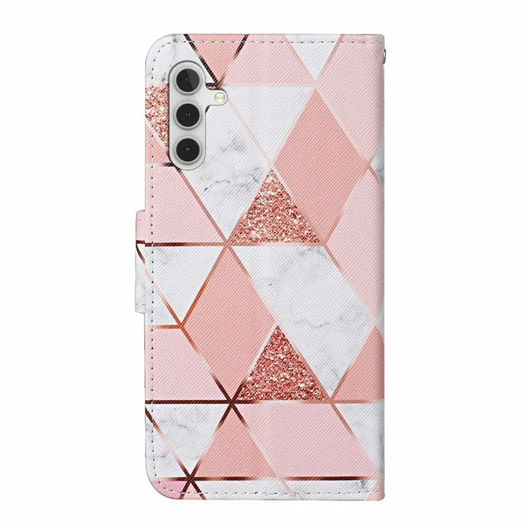 For Samsung Galaxy A16 5G Case Pattern Printing Protective Leather Folio Phone Cover