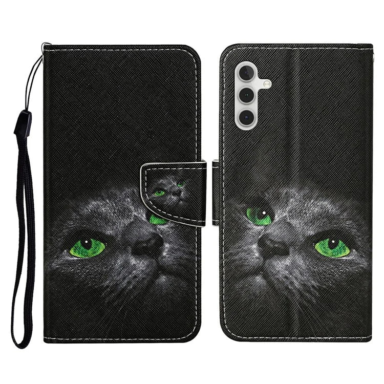 For Samsung Galaxy A16 5G Case Pattern Printing Protective Leather Folio Phone Cover