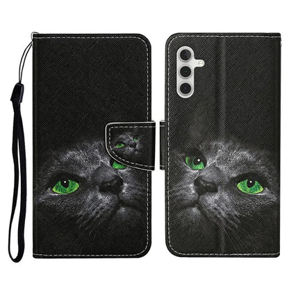 For Samsung Galaxy A16 5G Case Pattern Printing Protective Leather Folio Phone Cover