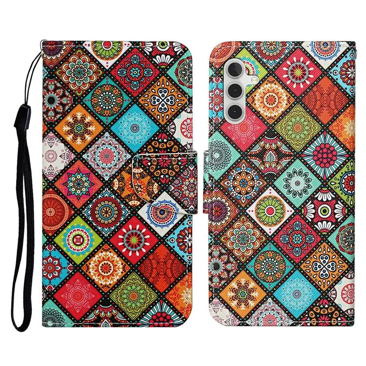For Samsung Galaxy A16 5G Case Pattern Printing Protective Leather Folio Phone Cover