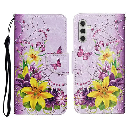 For Samsung Galaxy A16 5G Case Pattern Printing Protective Leather Folio Phone Cover