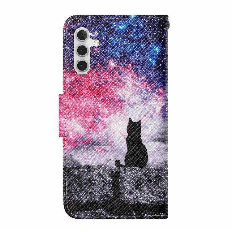 For Samsung Galaxy A16 5G Case Pattern Printing Protective Leather Folio Phone Cover