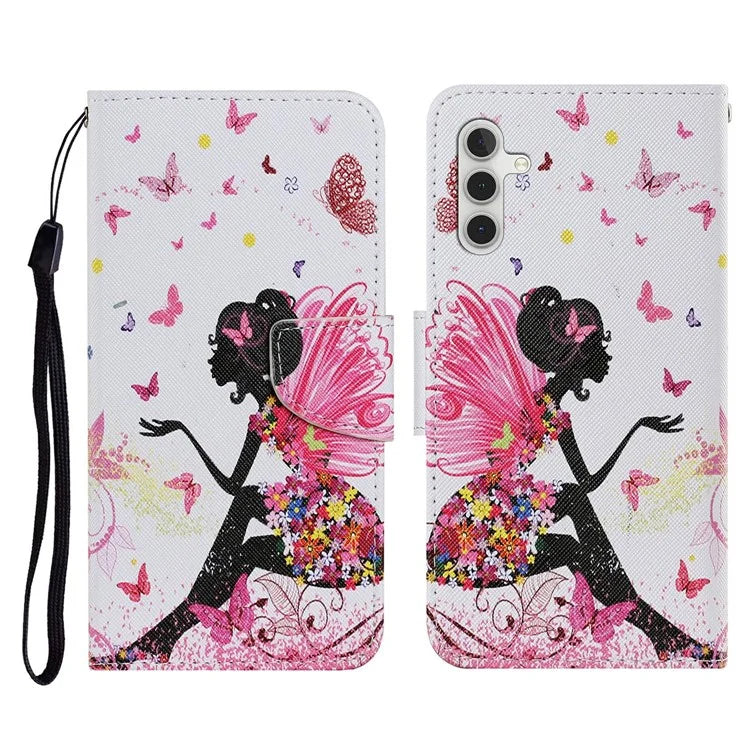 For Samsung Galaxy A16 5G Case Pattern Printing Protective Leather Folio Phone Cover