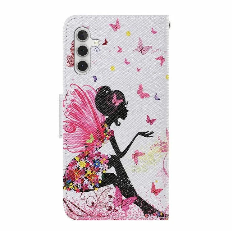 For Samsung Galaxy A16 5G Case Pattern Printing Protective Leather Folio Phone Cover