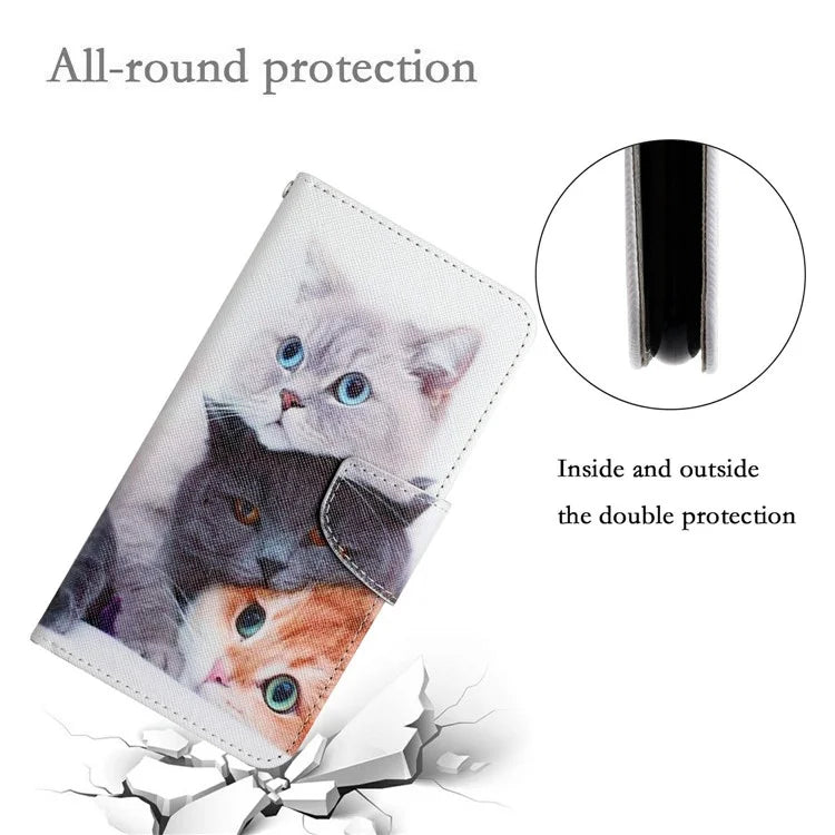 For Samsung Galaxy A16 5G Case Pattern Printing Protective Leather Folio Phone Cover