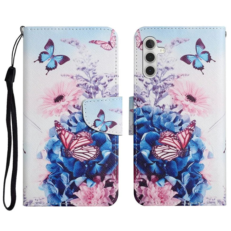 For Samsung Galaxy A16 5G Case Pattern Printing Protective Leather Folio Phone Cover