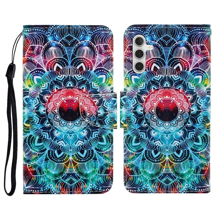 For Samsung Galaxy A16 5G Case Pattern Printing Protective Leather Folio Phone Cover