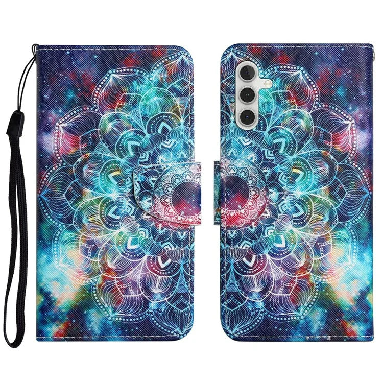 For Samsung Galaxy A16 5G Case Pattern Printing Protective Leather Folio Phone Cover