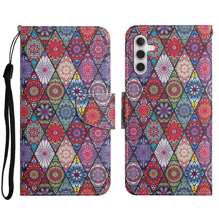 For Samsung Galaxy A16 5G Case Pattern Printing Protective Leather Folio Phone Cover
