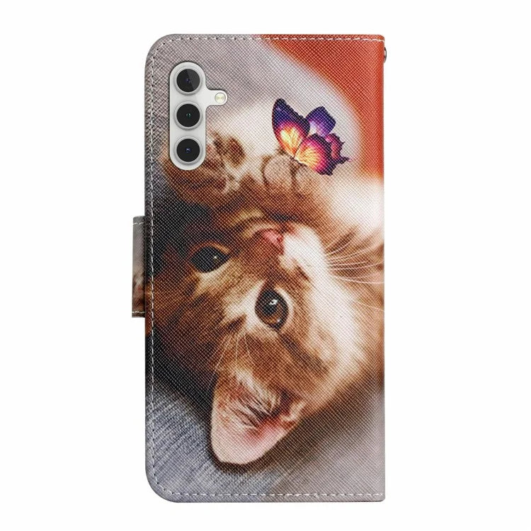 For Samsung Galaxy A16 5G Case Pattern Printing Protective Leather Folio Phone Cover
