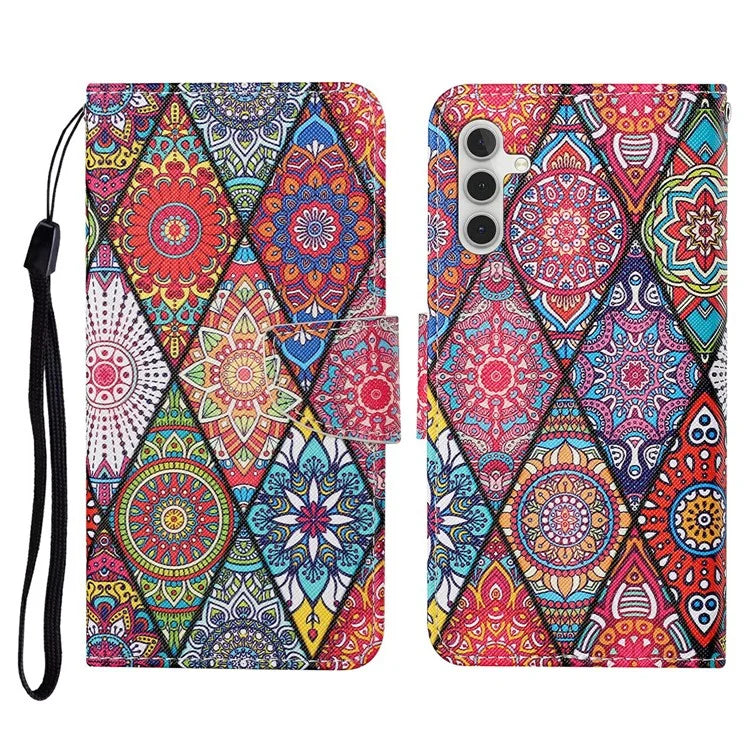For Samsung Galaxy A16 5G Case Pattern Printing Protective Leather Folio Phone Cover