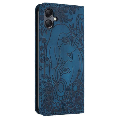 For Samsung Galaxy A06 Case PU Leather Wallet Phone Cover Elephant Pattern