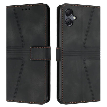 For Samsung Galaxy A06 Case Triangle Imprinted Anti-Scratch Phone Wallet Cover