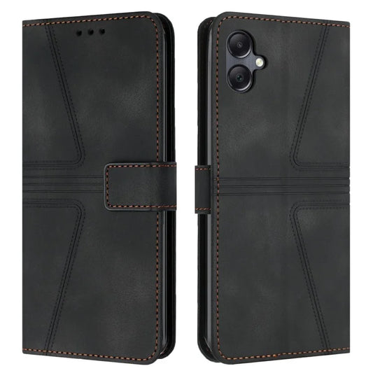 For Samsung Galaxy A06 Case Triangle Imprinted Anti-Scratch Phone Wallet Cover