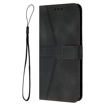 For Samsung Galaxy A06 Case Triangle Imprinted Anti-Scratch Phone Wallet Cover