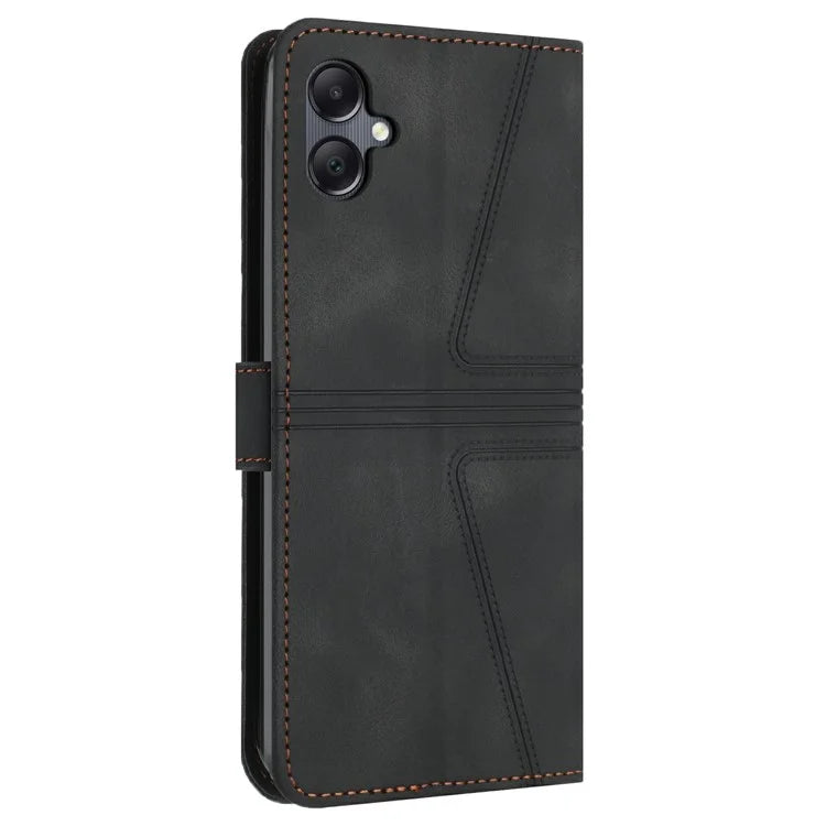 For Samsung Galaxy A06 Case Triangle Imprinted Anti-Scratch Phone Wallet Cover