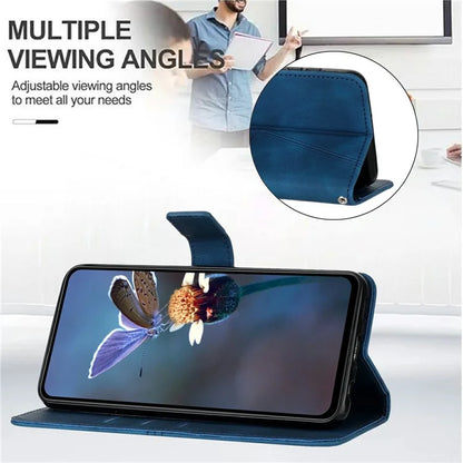 For Samsung Galaxy A06 Case Triangle Imprinted Anti-Scratch Phone Wallet Cover