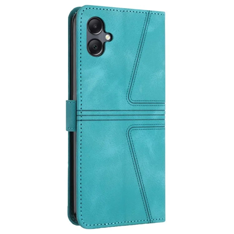 For Samsung Galaxy A06 Case Triangle Imprinted Anti-Scratch Phone Wallet Cover