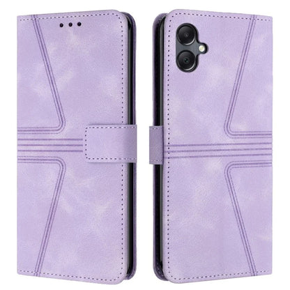 For Samsung Galaxy A06 Case Triangle Imprinted Anti-Scratch Phone Wallet Cover