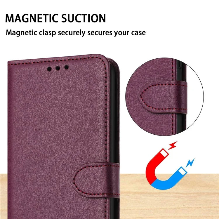 For Samsung Galaxy A06 Wallet Phone Case Leather Stand Cover with Strap