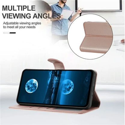 For Samsung Galaxy A06 Wallet Phone Case Leather Stand Cover with Strap
