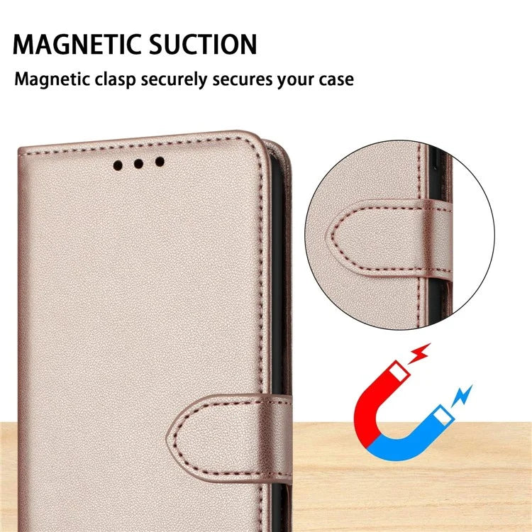 For Samsung Galaxy A06 Wallet Phone Case Leather Stand Cover with Strap
