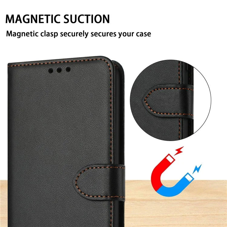 For Samsung Galaxy A06 Wallet Phone Case Leather Stand Cover with Strap