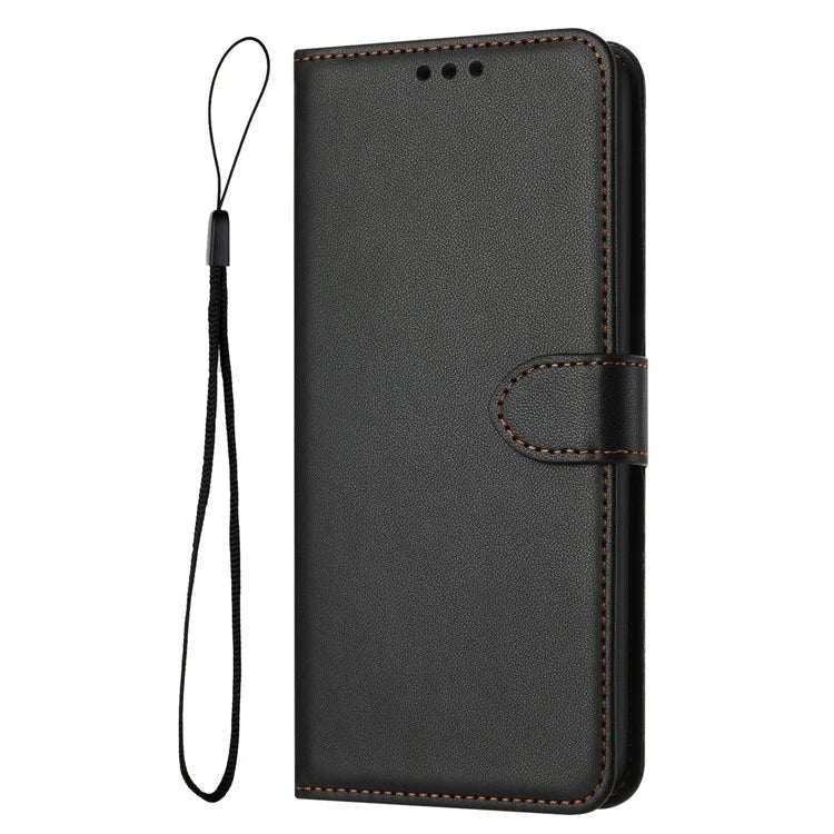 For Samsung Galaxy A06 Wallet Phone Case Leather Stand Cover with Strap