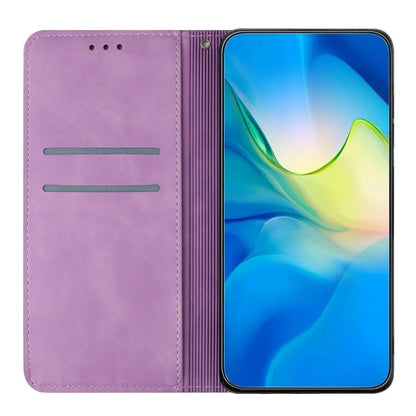 For Samsung Galaxy A06 Case Imprinted Flower Wallet Stand Leather Phone Cover