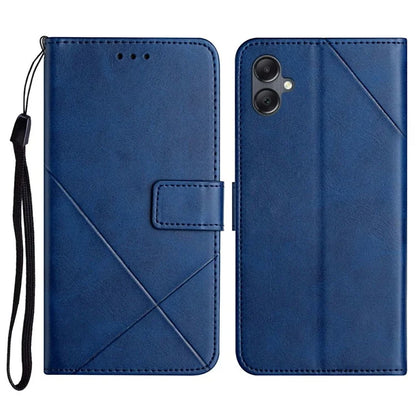 For Samsung Galaxy A06 Leather Case Line Pattern Wallet Phone Cover