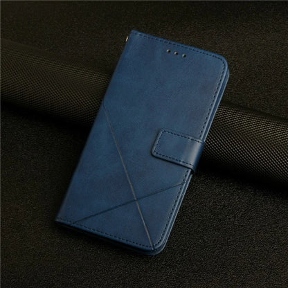 For Samsung Galaxy A06 Leather Case Line Pattern Wallet Phone Cover